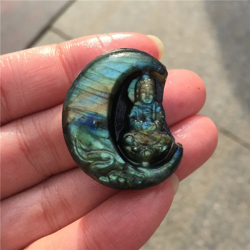 1 шт. украшение с натуральными кристаллами ручная работа лабрадорит Богиня