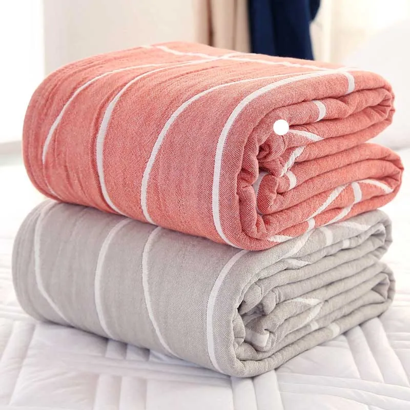 Хлопковое Марлевое полотенце одеяло для кровати путешествия диван покрывало