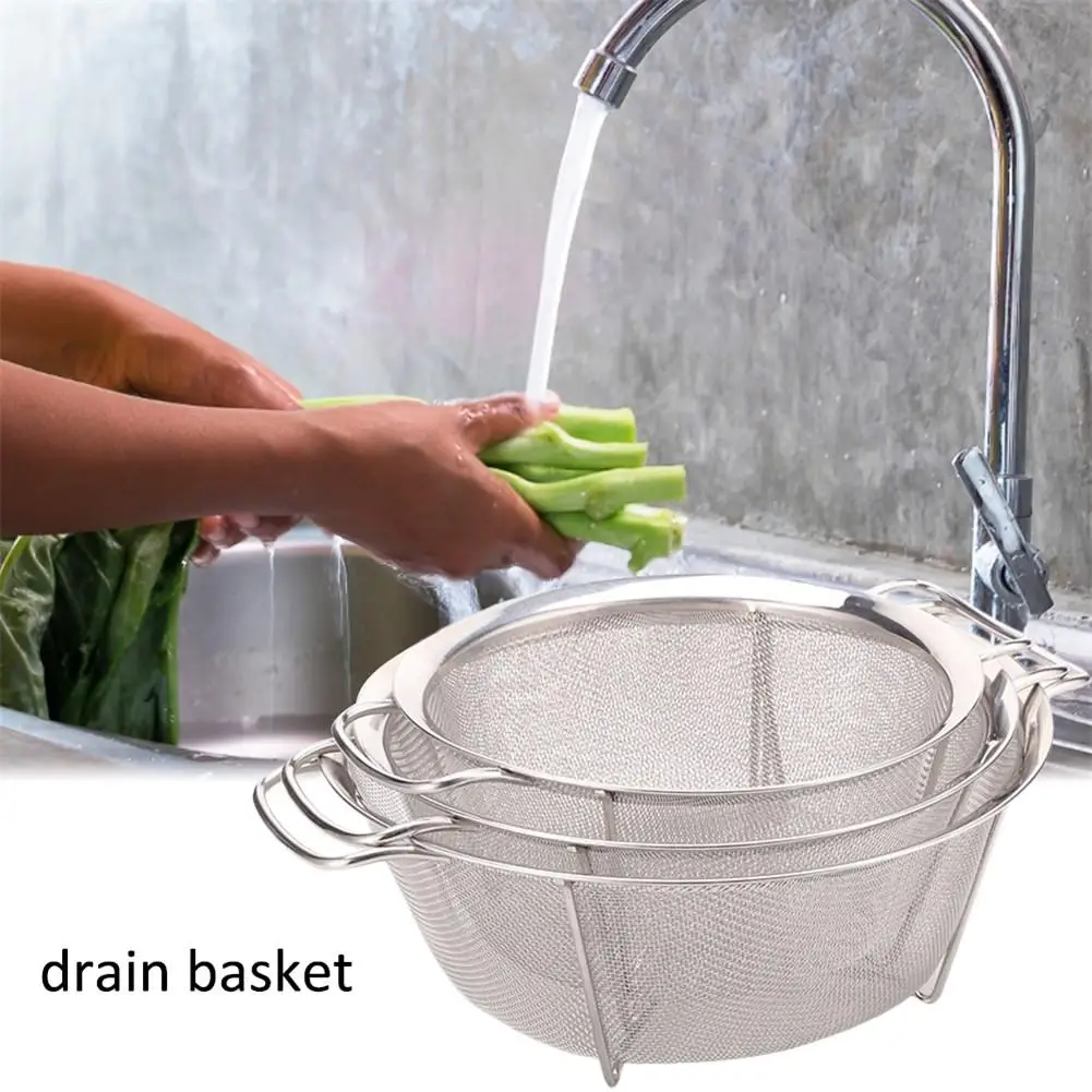 Сито из нержавеющей стали Волшебная сетка корзина для сушки фруктов дуршлаг