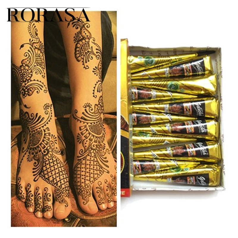 1 шт. индийская хна паста конус Менди палец краска для тела Водонепроницаемый DIY