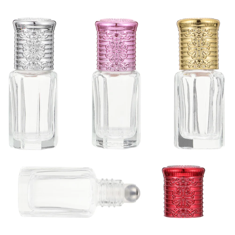 4 шт. в партии 6 мл Духи Накручивающийся депилятор бутылочки мини Стекло