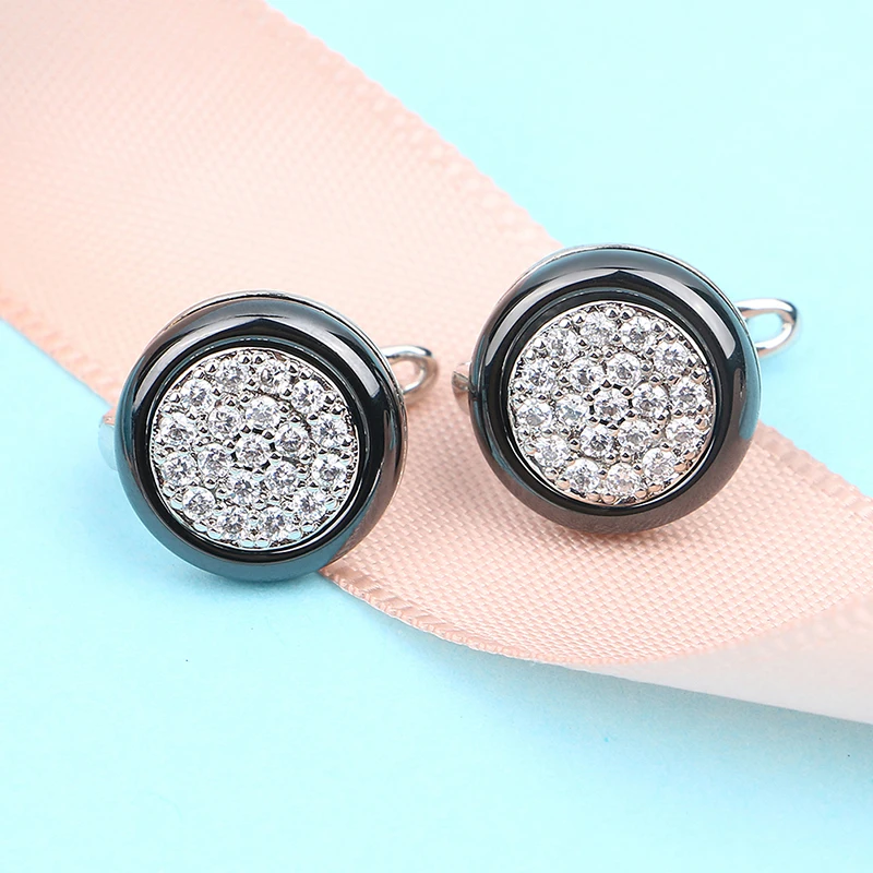 Комплект из колье и серёг с кулоном в виде креста|Ювелирные наборы| |