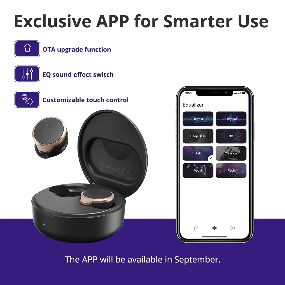 TWS-наушники Tronsmart Apollo Bold беспроводные наушники с активным шумоподавлением Bluetooth