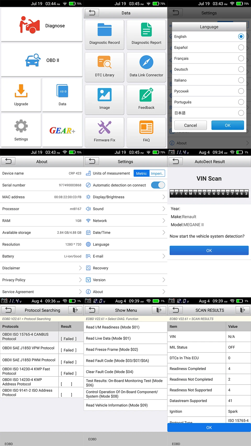 LAUNCH X431 CRP423 OBD2 считыватель кодов Сканер Wifi обновление CRP 423 автоматический obd ii диагностический инструмент мощный, чем CRP123 creader VII