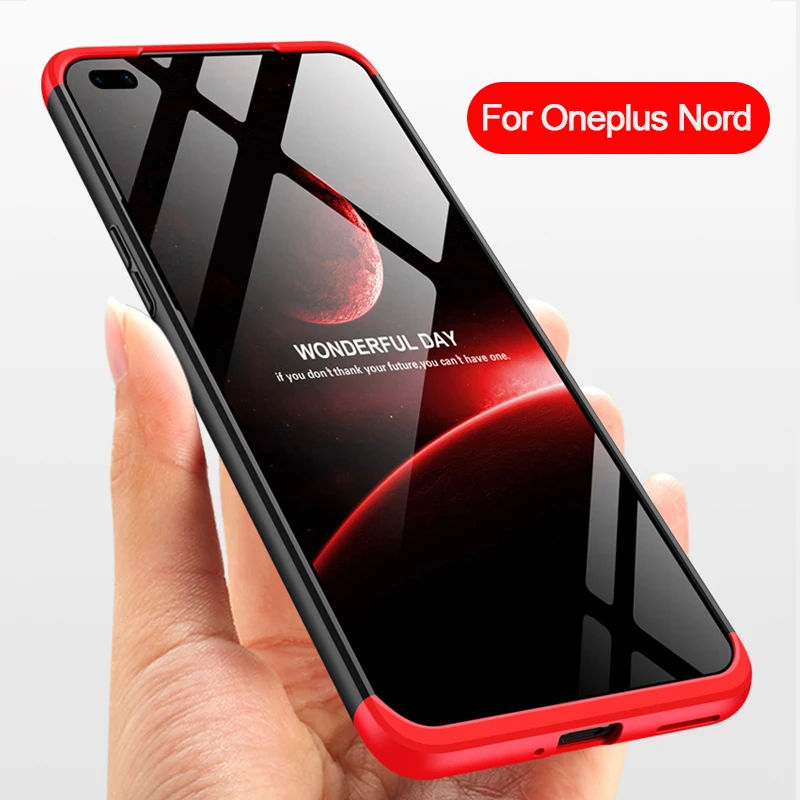

For Oneplus Nord Case New Original 3 in 1 PC Matte Full Protection Hard Back Cover For Oneplus 8T 8 7 7T Pro Shockproof Case