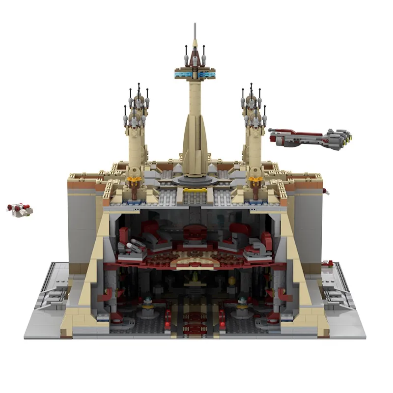 Строительные блоки MOC THE JEDl серии храм уличная архитектура аттракционы сборные