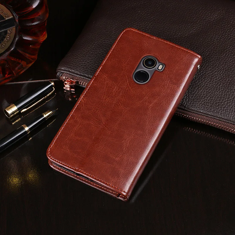 Чехол для Xiaomi Mi Mix 2 5 99 дюйма Магнитный флип-чехол с рисунком Crazy Horse кожаный чехол