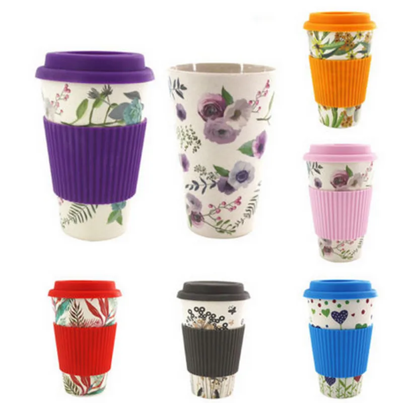 Многоразовая кофейная кружка из бамбукового волокна 400 мл для - Цена: 