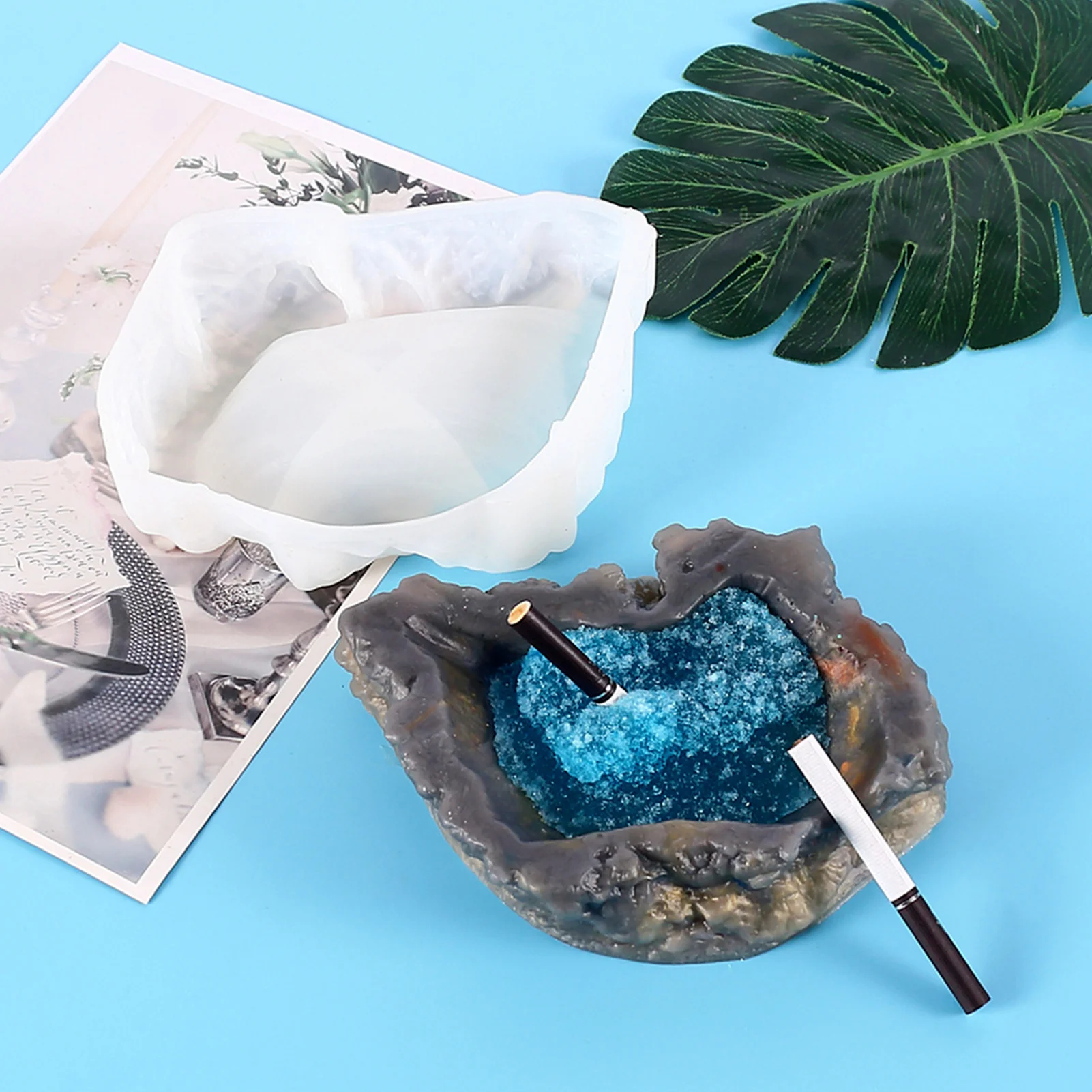 

DIY Ashtray Resin Mold Ash Tray Epoxy Resin Mold Diy Storage Box Making Crafts Gift Tool Home Decoration