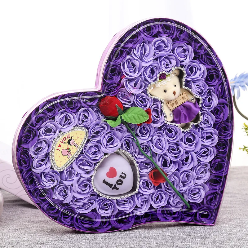 92 шт. Подарочная Коробка для мыла в виде Розы|Мыло| |