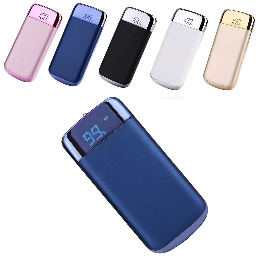 Ультратонкий двойной usb порт power Bank полимерный литий-ионный аккумулятор корпус power bank выходной корпус
