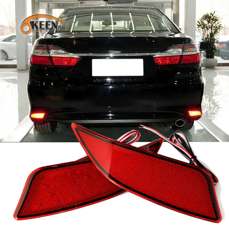 2 шт. для Toyota Camry 2015 2016 Светодиодный отражатель заднего бампера светильник задний