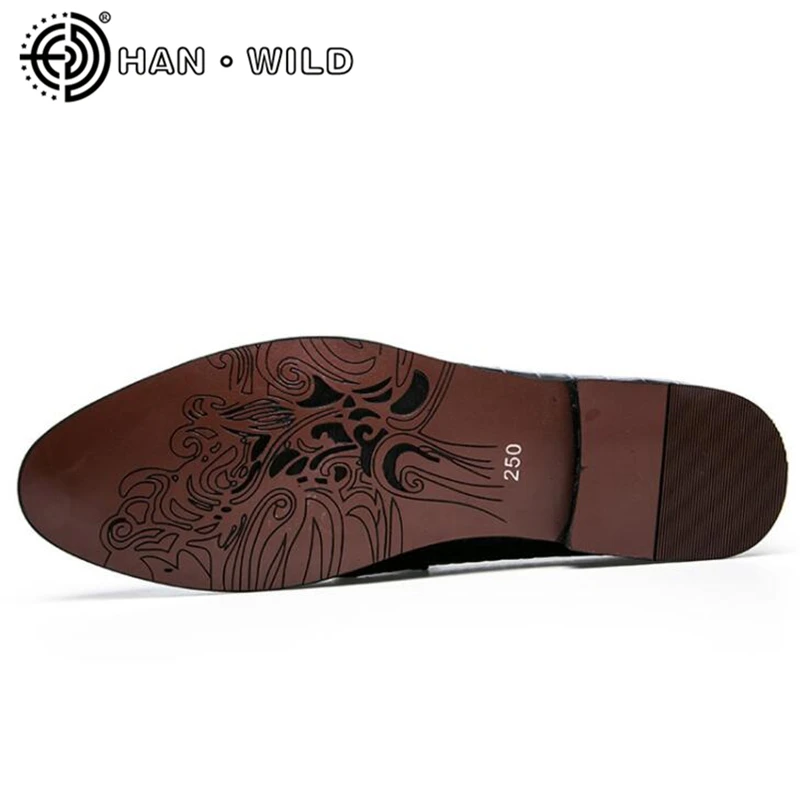 Туфли мужские классические с кисточками Мокасины без застежки итальянские