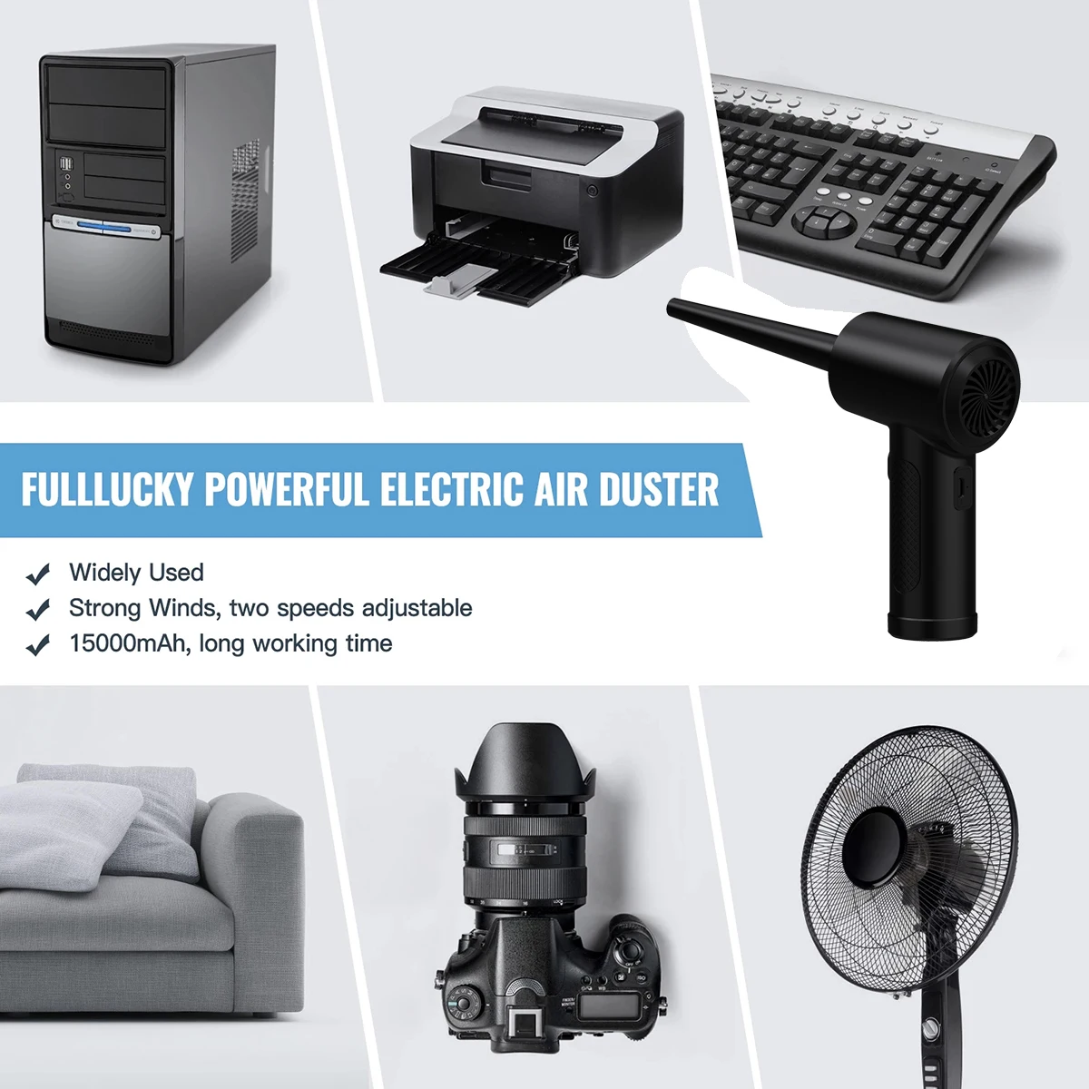 Автомобильный пылесос беспроводной высокомощный ручной перезаряжаемый бытовой