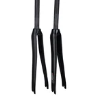 BALUGO полностью углеродное волокно 700C передняя вилка для дорожного велосипеда 28,6 мм 100*390 мм ультралегкие дисковые тормозные вилки прочные велосипедные аксессуары