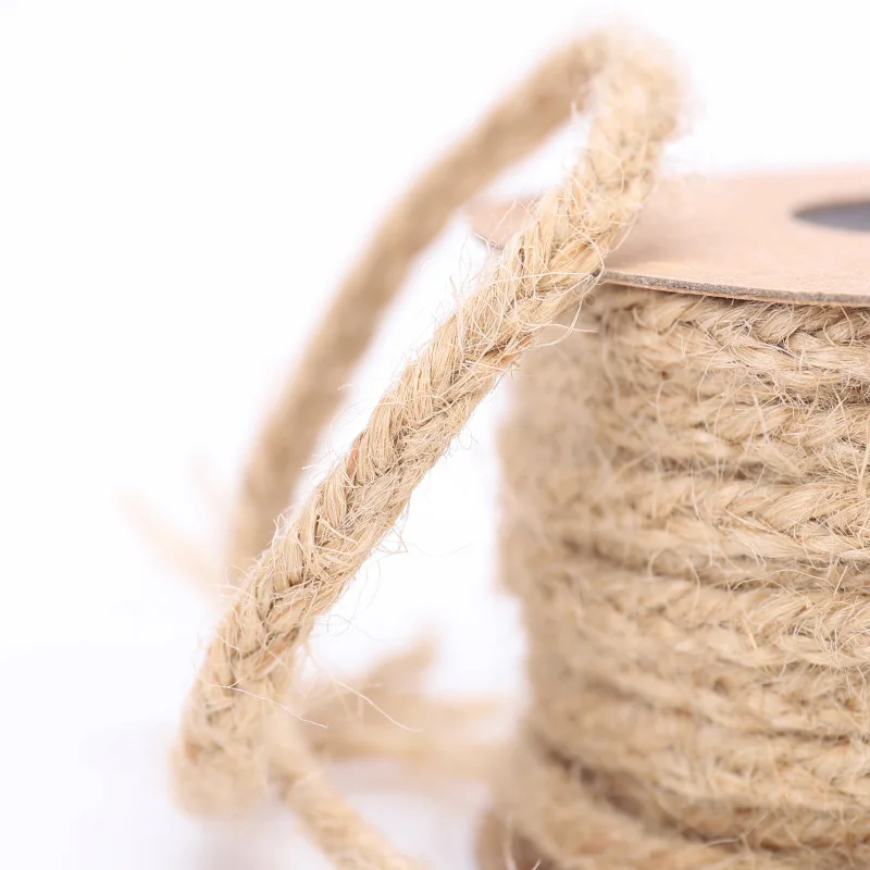 Шпагат из натурального джута шириной 5 метров 0 см рулон веревки для сада