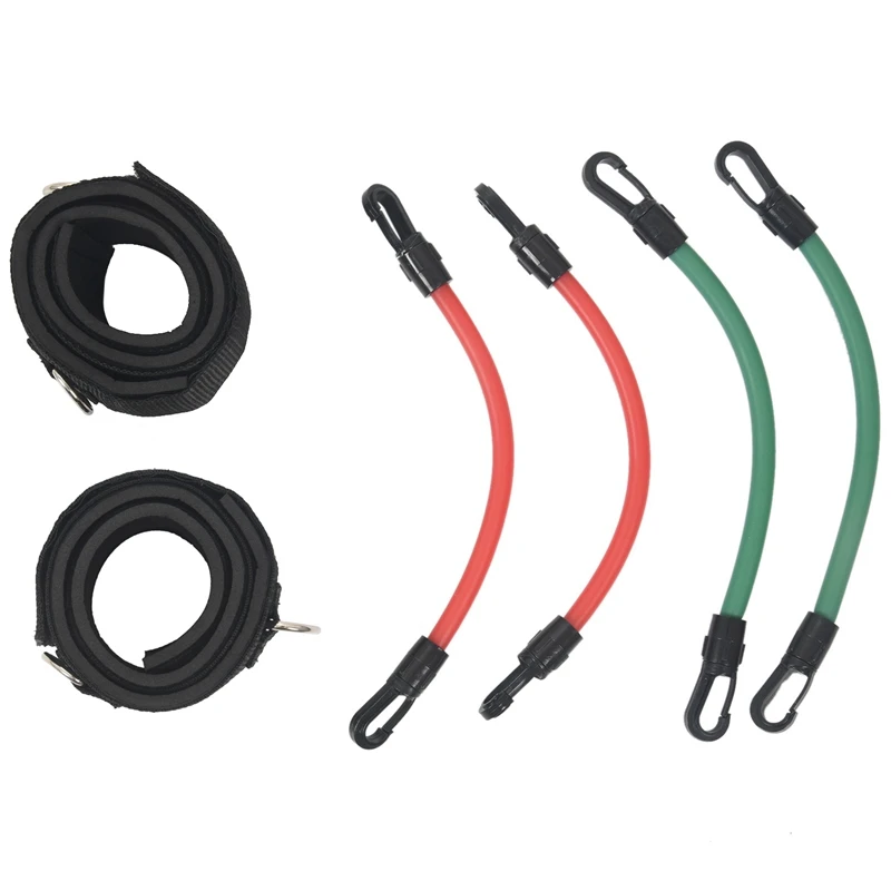 

6 Pcs/Set Leg Thigh Latex Resistance Band Gym Yoga Exercise Strong Tube Ankle Straps Pilates Workout Fitness Tools