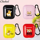 Наушники защитный чехол s для Apple Airpods Pro 1 2 3 Bluetooth беспроводной Забавный собачий Мягкий силиконовый чехол для наушников Чехлы для гарнитуры