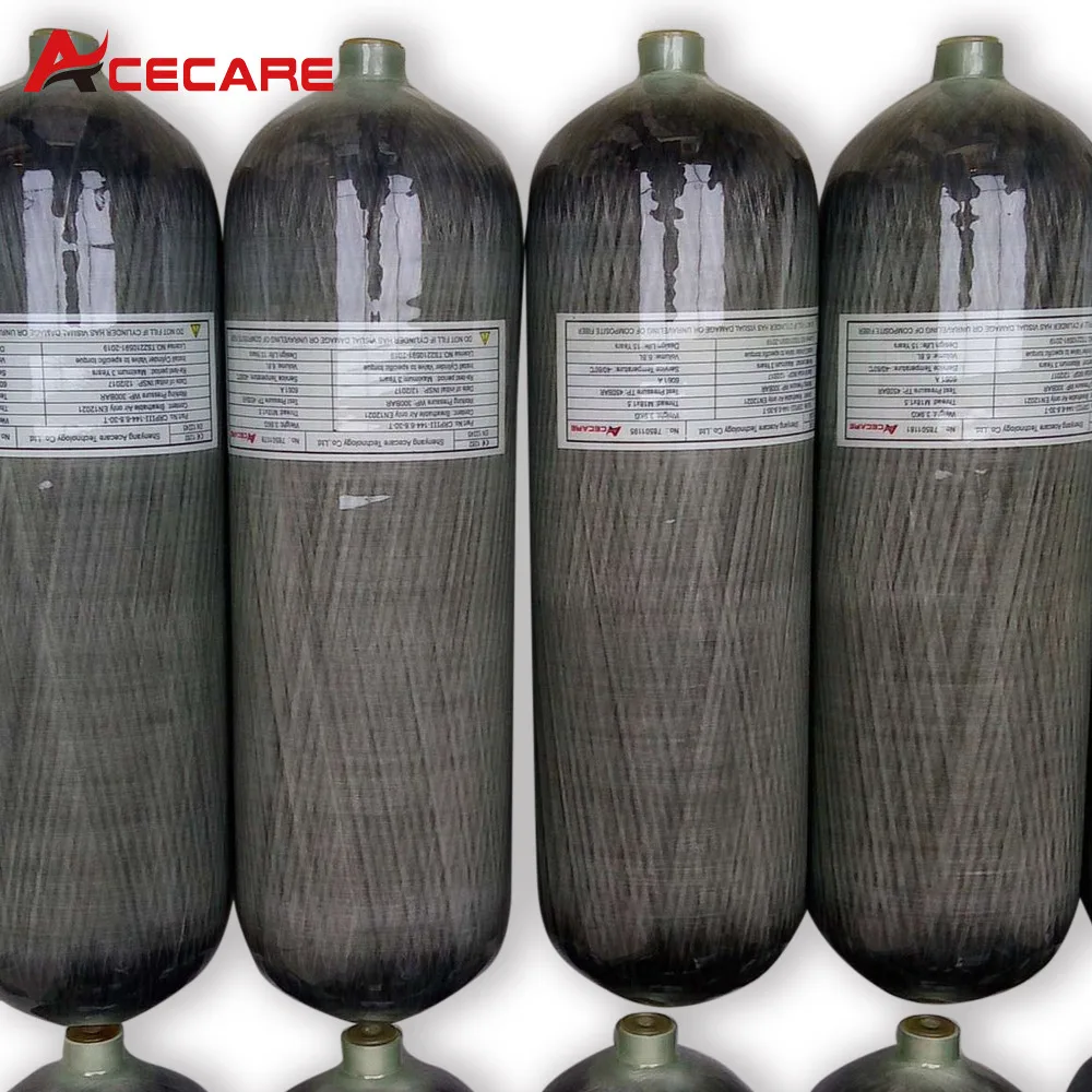 Acecare цилиндр высокого давления 6.8L/9L/12L Pcp Air Rifle Scuba Tank 4500 Psi Condor/цилиндр из углеродного волокна для дайвинга