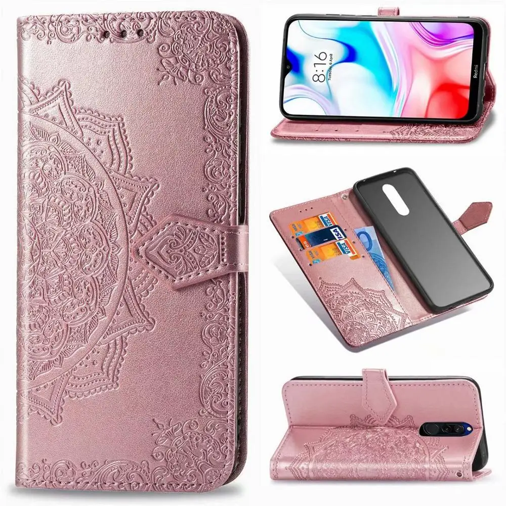 Флип чехол для телефона кожаный Xiaomi Redmi 8 6 6A 5 Plus 4A 4X Note 5A 4 7 Pro 8T 3S Go Mi A3 9T 9 Lite 8A 7A
