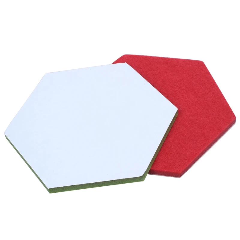 6 цветов прямые шестиугольник Войлок объявлений кнопочный экран пробковая доска