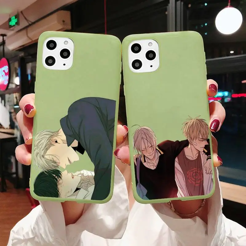 

19 Days love anime Phone Case Candy Color for iPhone 6 7 8 11 12 s mini pro X XS XR MAX Plus