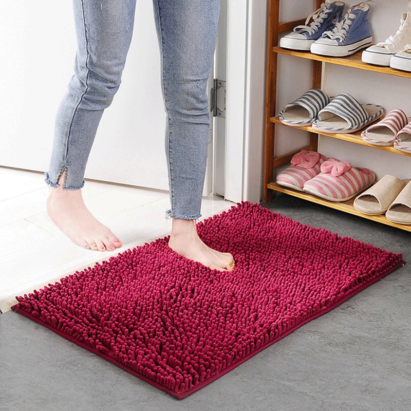 30*50 см синель мягкий пол спальня кухня гостиная ковер микрофибра дверь ванной