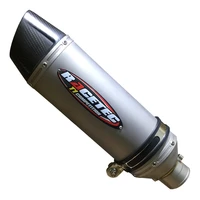 51mm inlet silencer 280mm 320mm stainless steel carbon fiber muffler pipe motorcycle exhaust