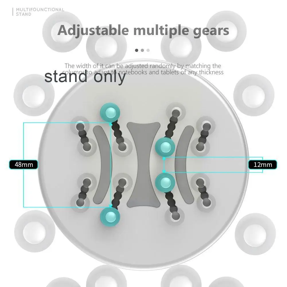 1pc multifunctional adjustable tablet mobile phone stand 17 314 3 rack cable disc storage data vertical base universal des o0j2 free global shipping
