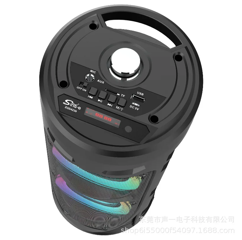 Outdoor Large Square Dance Bluetooth Speaker Box Portable KTV Soundbox Column Wireless Subwoofer LED Light Music Center Soundbar |