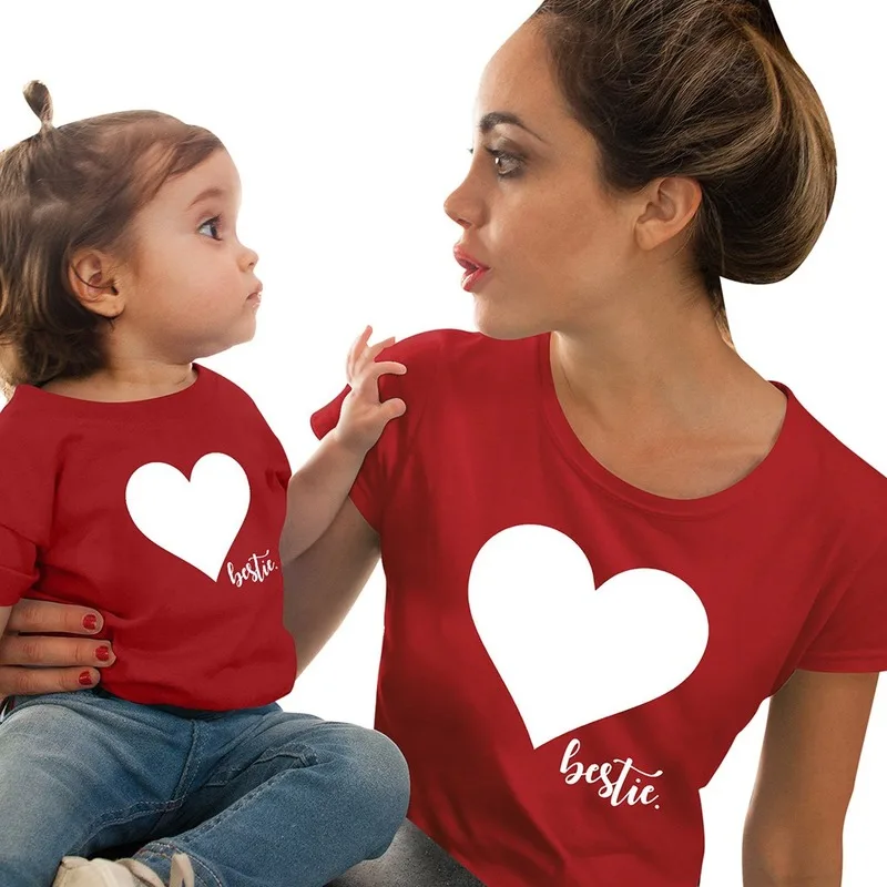 

Family Matching Clothes Funny Family Look T Shirt Love Mother Daughter Clothes Baby Cotton Mommy Mom Me Clothes Couple Clothes