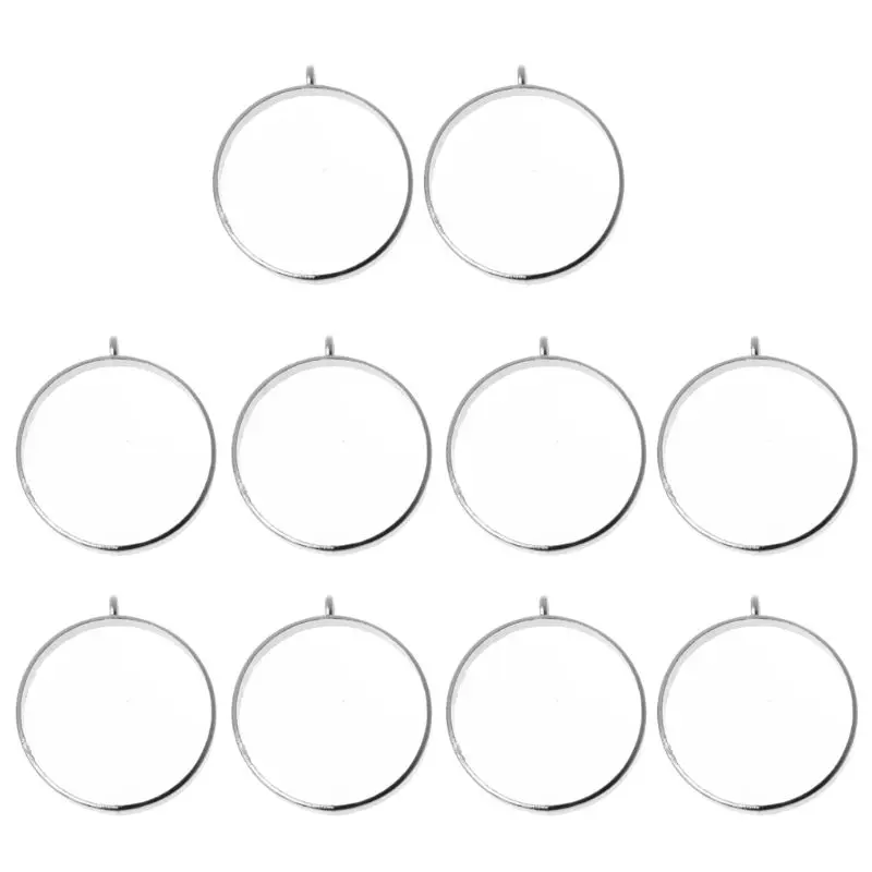 10 шт. геометрические полые прессованные Цветочные полимерные пустые оправы