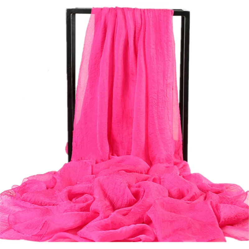 

FJPTBGMY женские шифоновые шарфы с принтом Feshion однотонное солнцезащитное пляжное полотенце Повседневный Шелковый шарф плавательное полотенц...