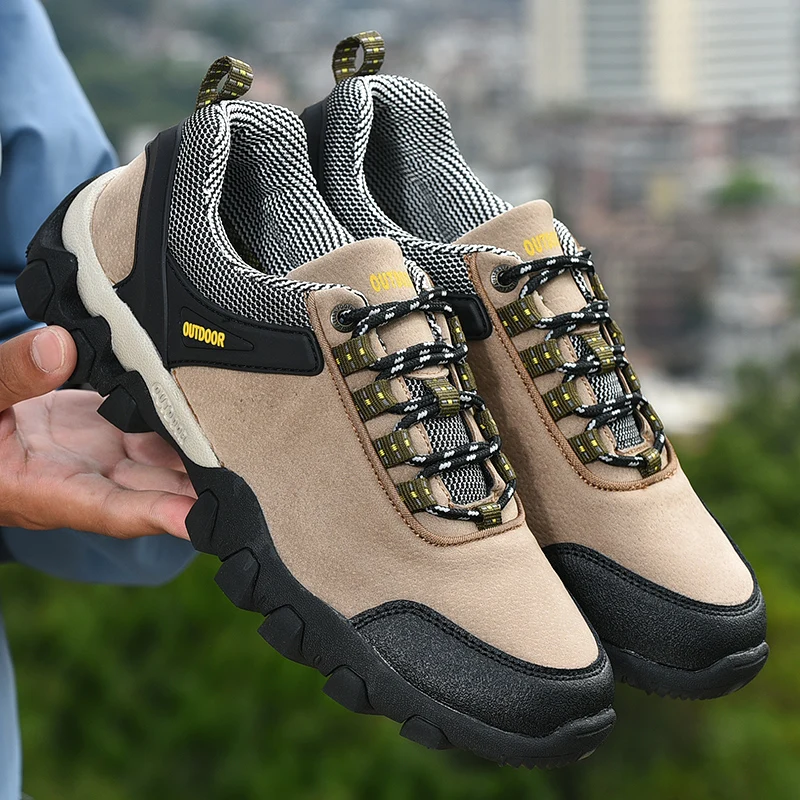 

Nine o'clock Trendy Men's Genuine Leather Shoes Casual Slip Resistant Male Sneakers Outdoor Quality Pig Skin Breathable Footwear