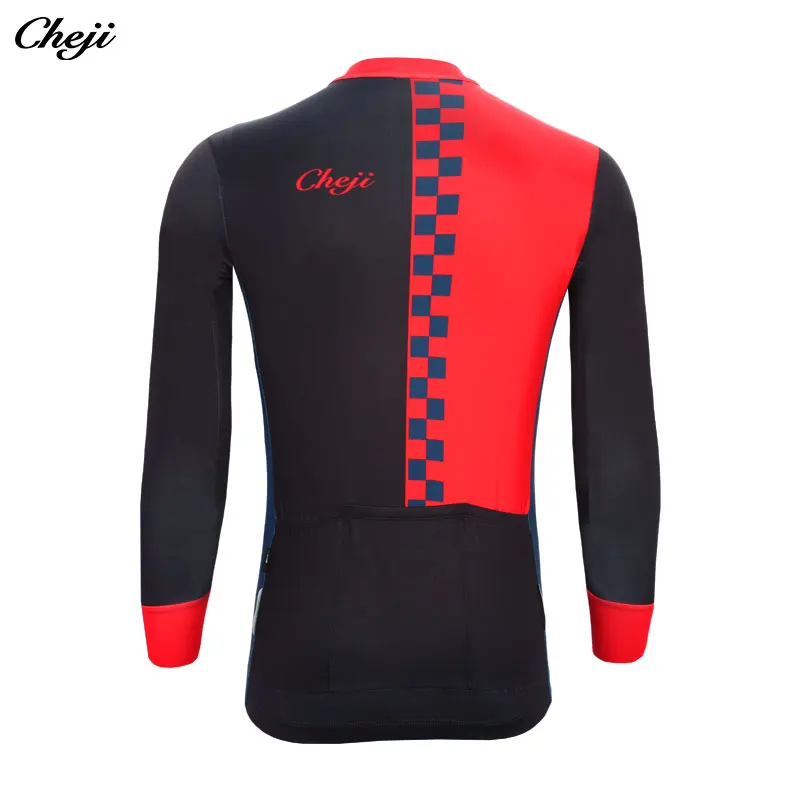 

CHEJI Men's Cycling Jersey Long Sleeve Pro team Cycling Clothing Quick-drying Cycling Shirt Top