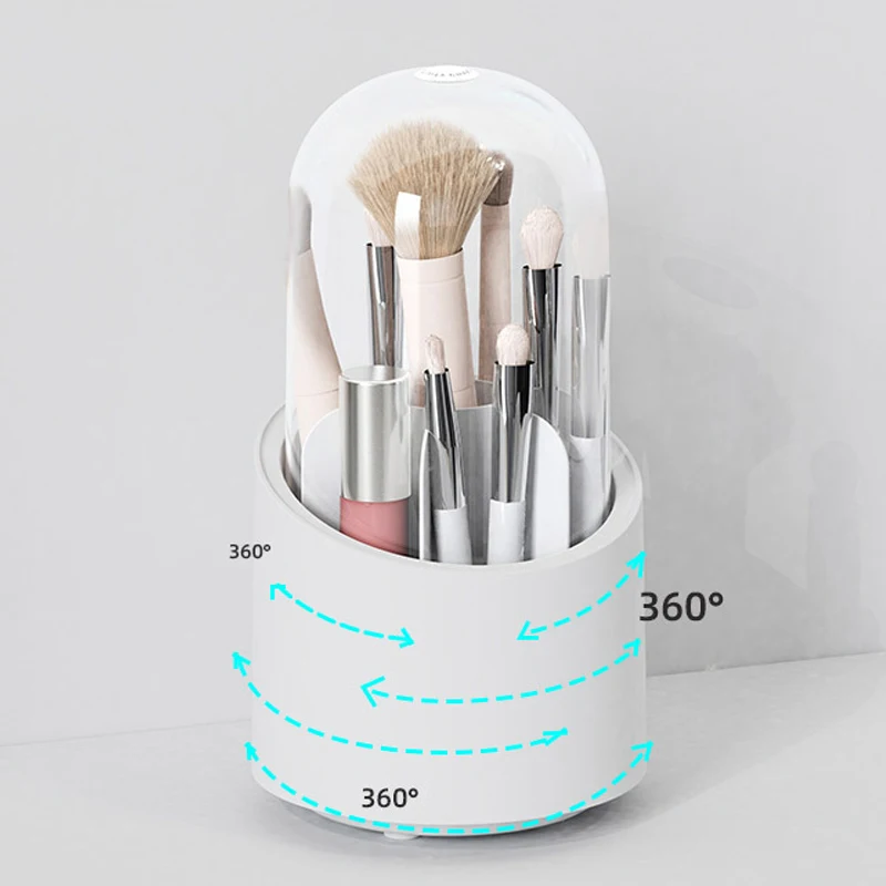 

Multi-Grid Desktop Pen Holder Plastic Multi-function Roating Pencil Case Desk Pen Organizer for Office School Supplies Hot