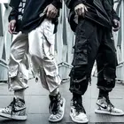 Брюки-карго мужские с несколькими карманами, уличная одежда, трендовые свободные штаны в стиле хип-хоп, повседневные джоггеры, спортивные штаны