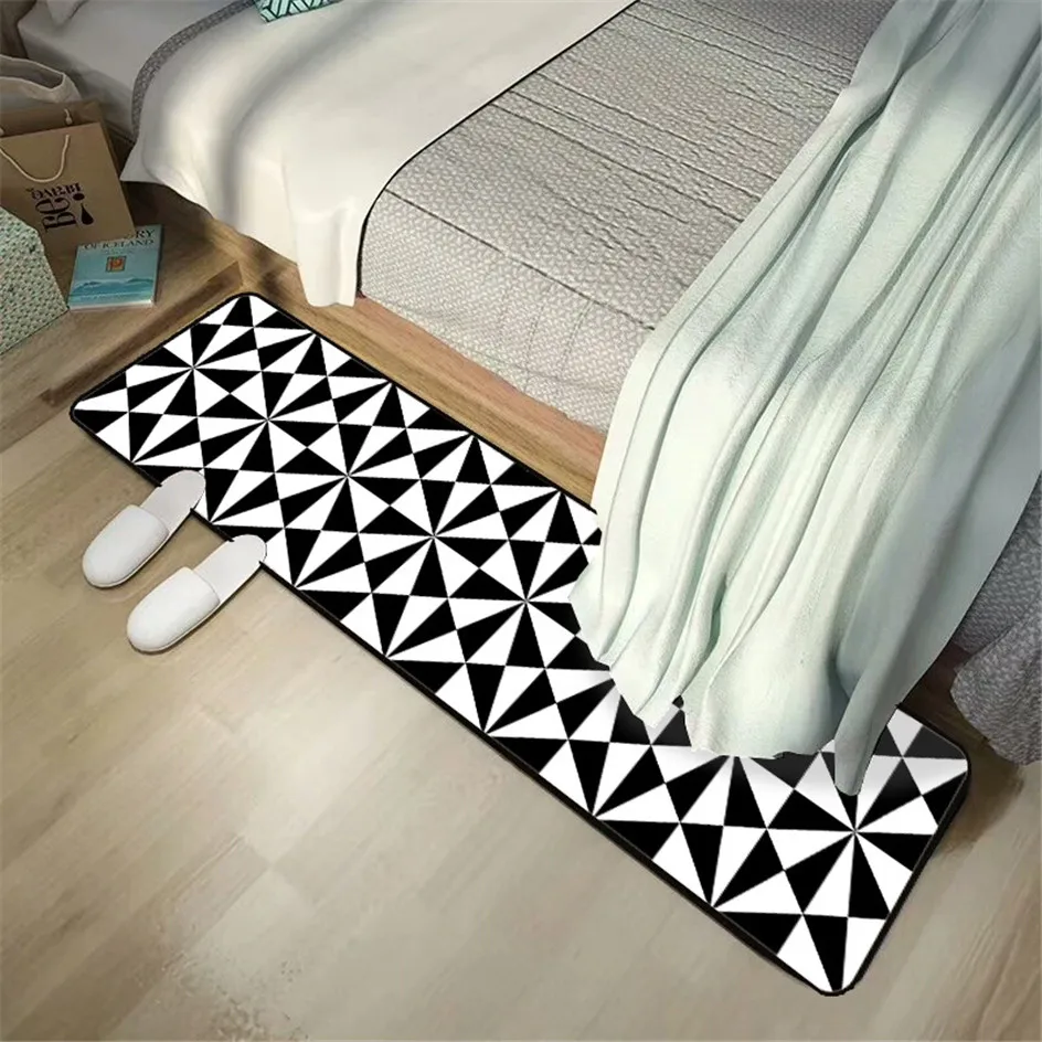 Черный белый ковер в скандинавском стиле розовые кухонные аксессуары для кухни