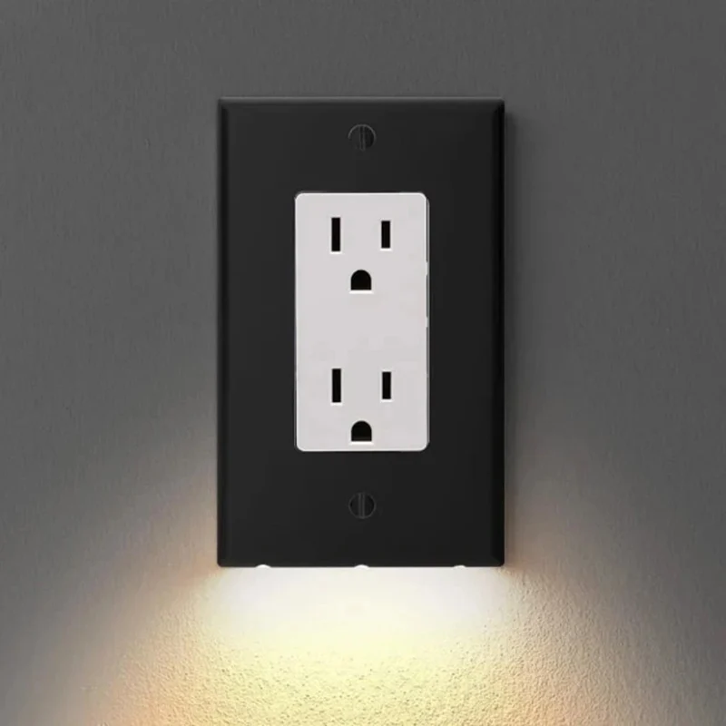 Крышка настенной розетки светодиодный светодиодными ночниками электрическая