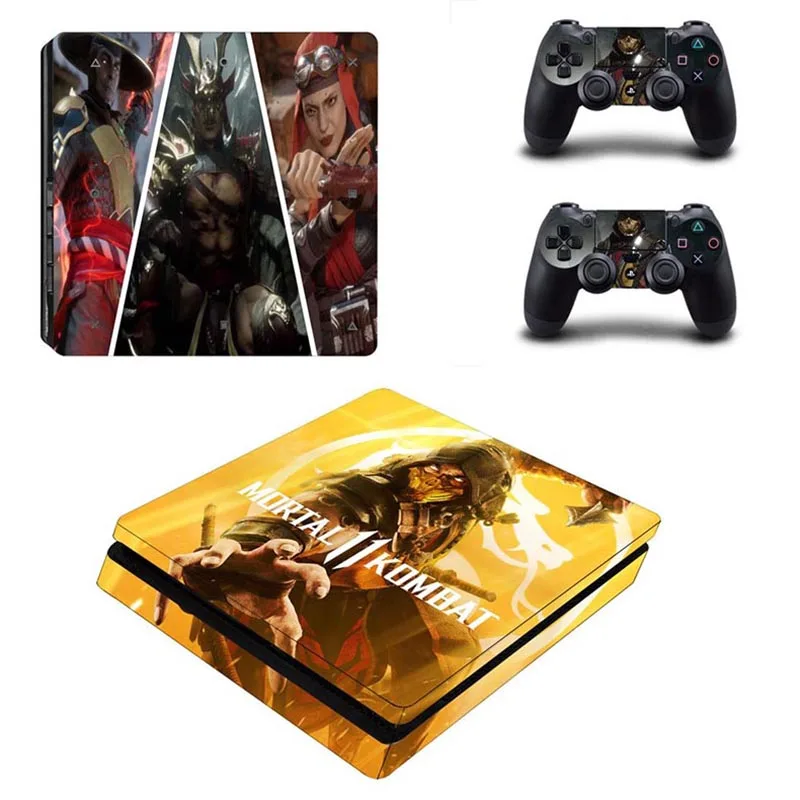 Mmoral Kombat 11 PS4 тонкие наклейки PS 4 Play станция виниловые Pegatinas для playstation тонкая