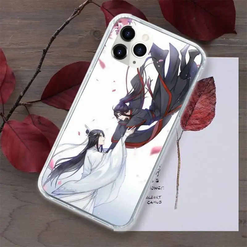 

mo dao zu shi Phone Case Transparent for iPhone 11 12 mini pro XS MAX 8 7 6 6S Plus X 5S SE 2020 XR