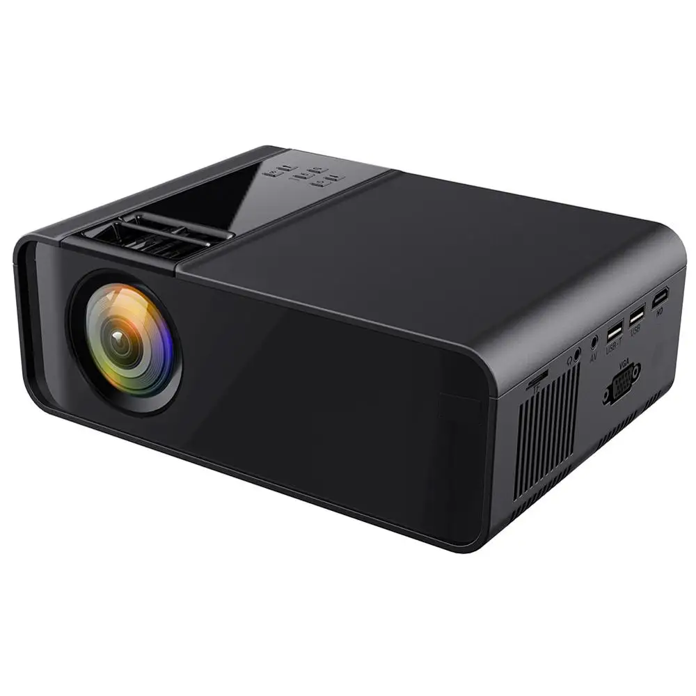 Черный Портативный 1080P светодиодный умный проектор домашний кинотеатр 720P 110 V-240 V