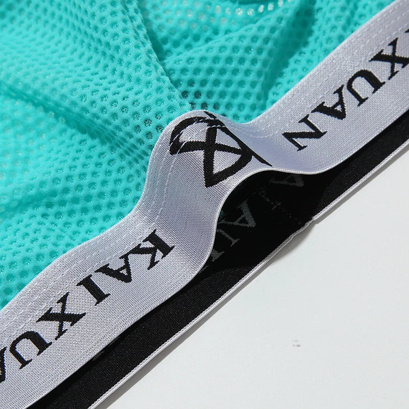 Мужские трусы джоки с принтом синие сетчатые стринги бандаж сексуальное нижнее