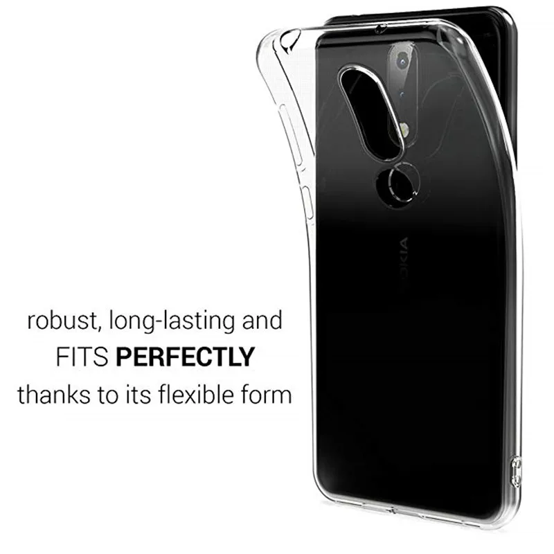 

Clear Case for Nokia 5.4 3.4 8.3 5.3 2.3 7.2 C1 8 Sircooc 8.1 7.1 6.1 6.2 2018 5.1 3.1 2.1 X71 X7 7.1 Plus X5 5.1 X3 3.1Plus