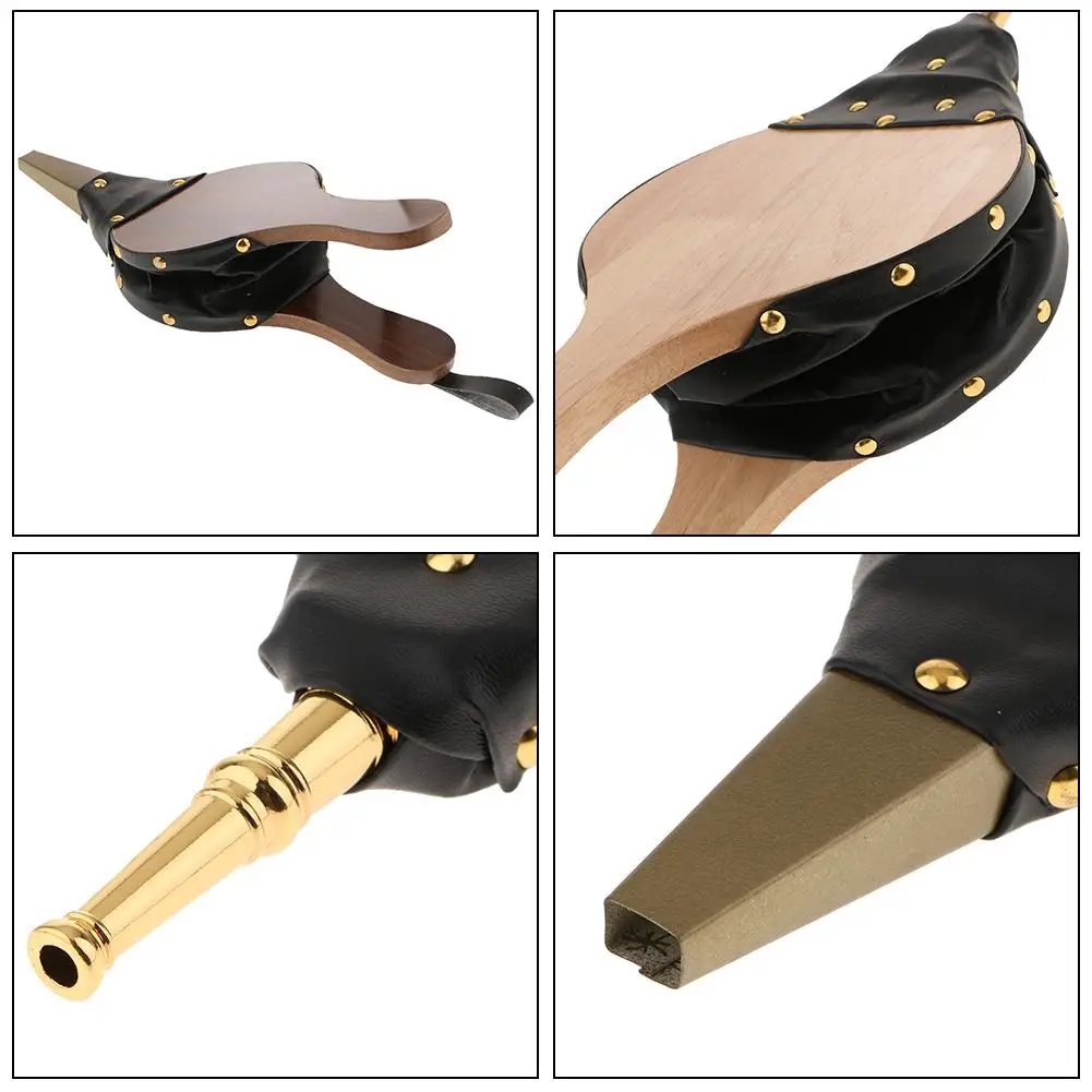 Винтажная деревянная ручная мини Воздуходувка ручной работы коричневый