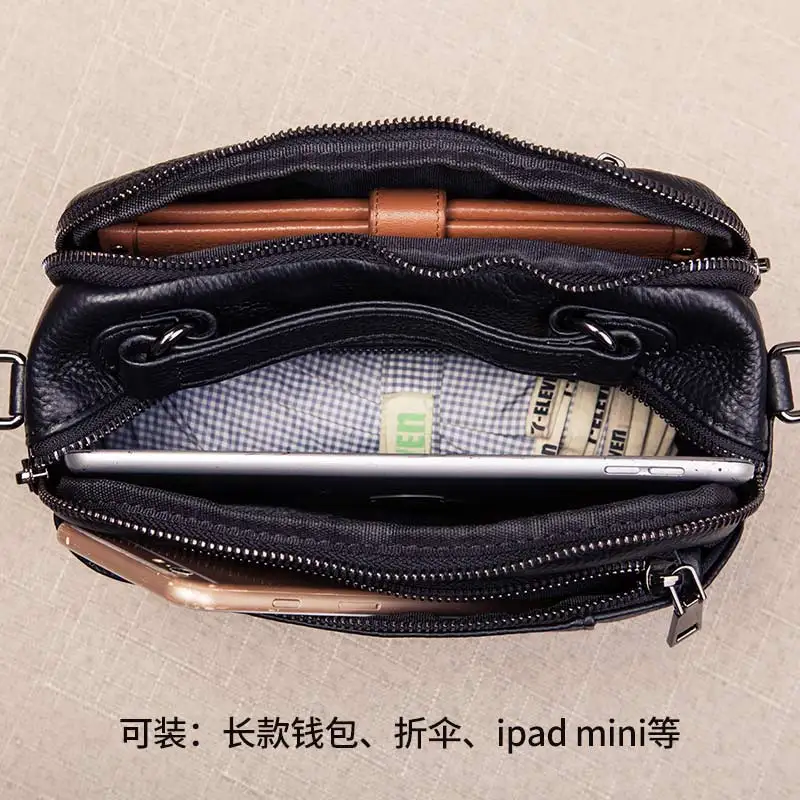 Small Flap Tote Bag Lady luxury Cow Leather Shoulder CrossBody Bags For Women Genuine Women's Handbags Messenger | Багаж и сумки