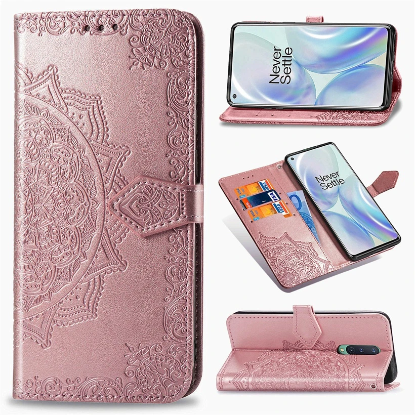 3d flower leather case for oneplus 6 6t 7 7t 8 pro t 8pro flip wallet phone bag stand back cover fundas for oneplus8 one plus 7 free global shipping