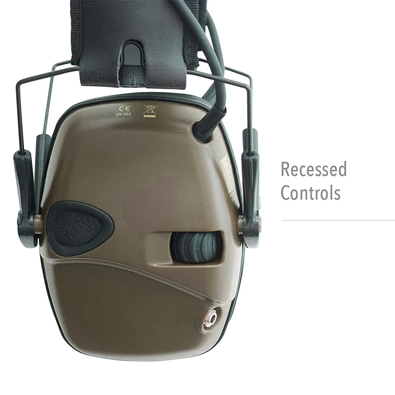 

Tactical Gunfire Abate Foldable Ear Plugs Hunting Season Outdoor Shooting Electronic Safety Protecter Ear Muffs Noise Reduction