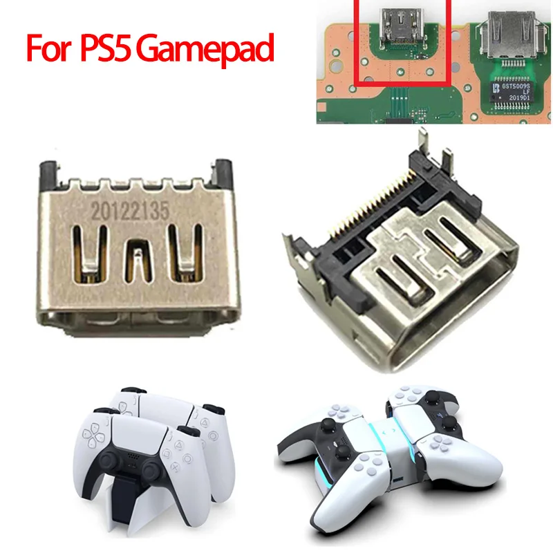 

10 шт. оригинальный сменный разъем HD для PS5 HDMI-совместимый разъем интерфейса для Sony PlayStation 5 геймпады