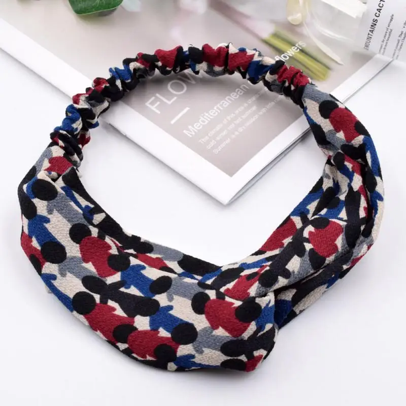 Женский крестообразный головной убор аксессуары для волос винтажная эластичная